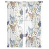 Pigeons Colorful Abstract Geometric Shapes Chiffon Sheer Curtains for Living Room Bedroom Window Curtain Voiles Tulle Cortinas