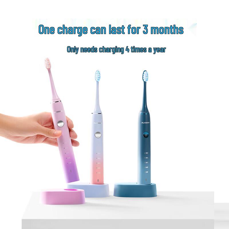 Flyco FT7105 Sonic Electric Toothbrush Dual Pack CN Plug (adapter Included)
