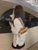 Cowhide Canvas Women's Crossbody Handbag - 2024 Fashion Lock Casual Bag