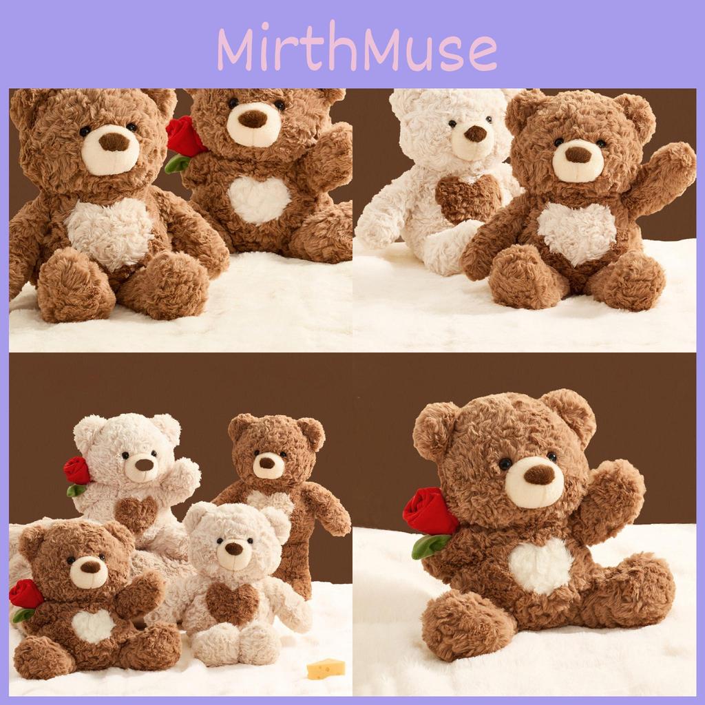 Bear Rose Teddy Plush Toy Cartoon Stuffed Animal Doll Cute Kids Gift Birthday