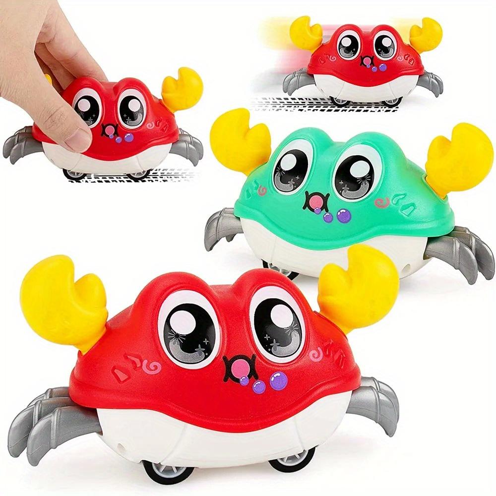 Interactive Sensory Toys for Babies Featuring a Crawling Crab, Perfect for Tummy Time And Promoting Infant Learning And Toddler Development,