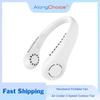 2025 Long Endur New Mini Neck Mounted Fan Portable Bladeless Neck Rechargeable Air Cooler 3 Speed Mini Summer Sports Fan Outdoor