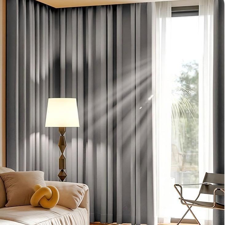 Tende Finestra in Tessuto ad Alta Densità, Colore Unico, Termoisolanti e Fonoassorbenti, Tenda Oscurante, Arredamento Casa