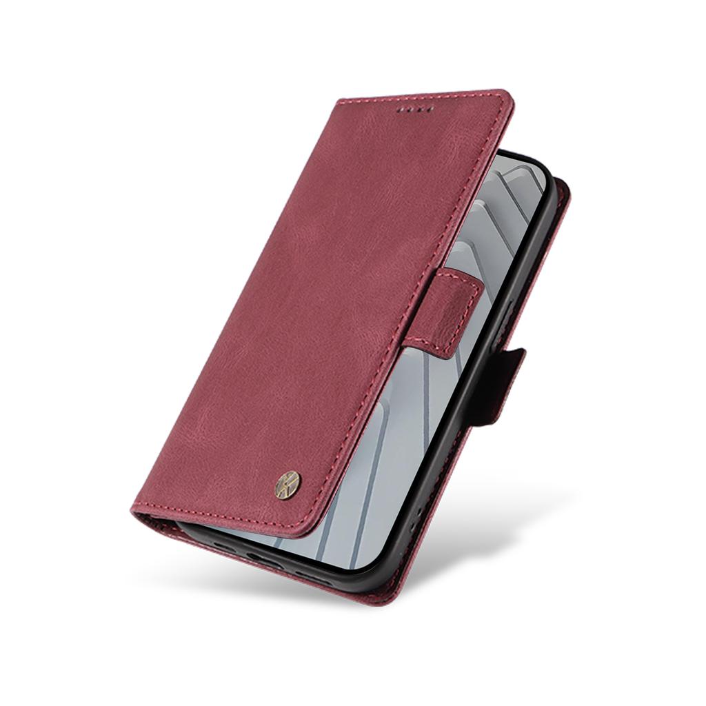 For Xiaomi Redmi Note 14 4G (164.84mm) Leather Case YIKATU YK-005 Skin-Touch Feeling Wallet Phone Cover