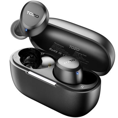 TOZO A1new jaunākās dizaina stundas Mūzika Ūdensizturīgs ar īpašu pielāgotu EQ režīmu Pasīvo trokšņu slāpēšanu Tūlītējs savienojums tālsatiksmes savienojums Ātrs