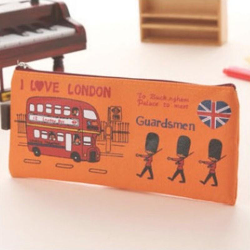 Large Capacity Creative Oxford Cloth Pencil Case - Cartoon Design, Customizable Logo