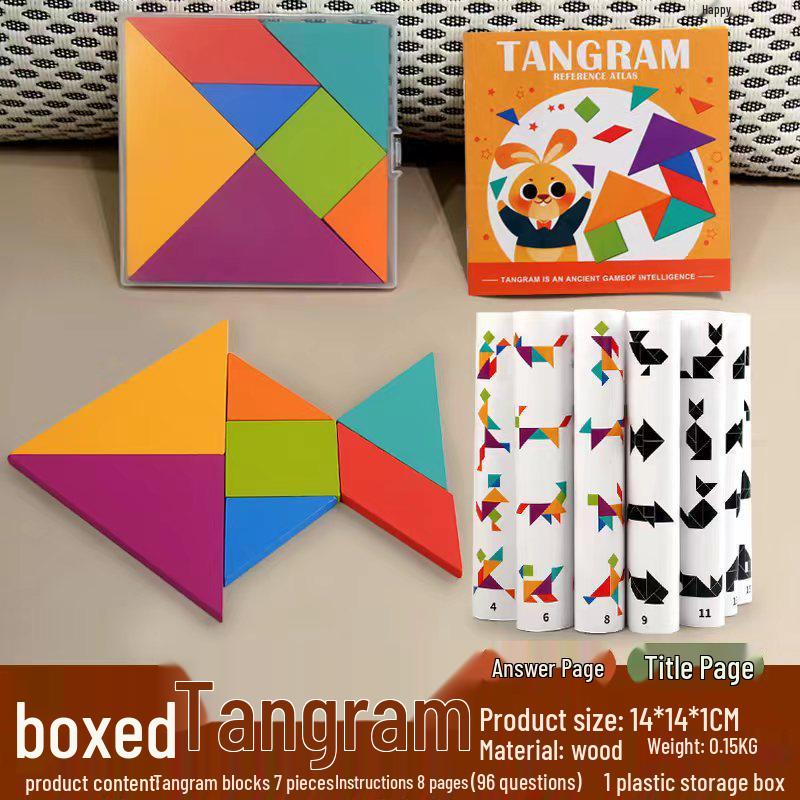 

Children s Tangram Puzzle Educational Toy Set