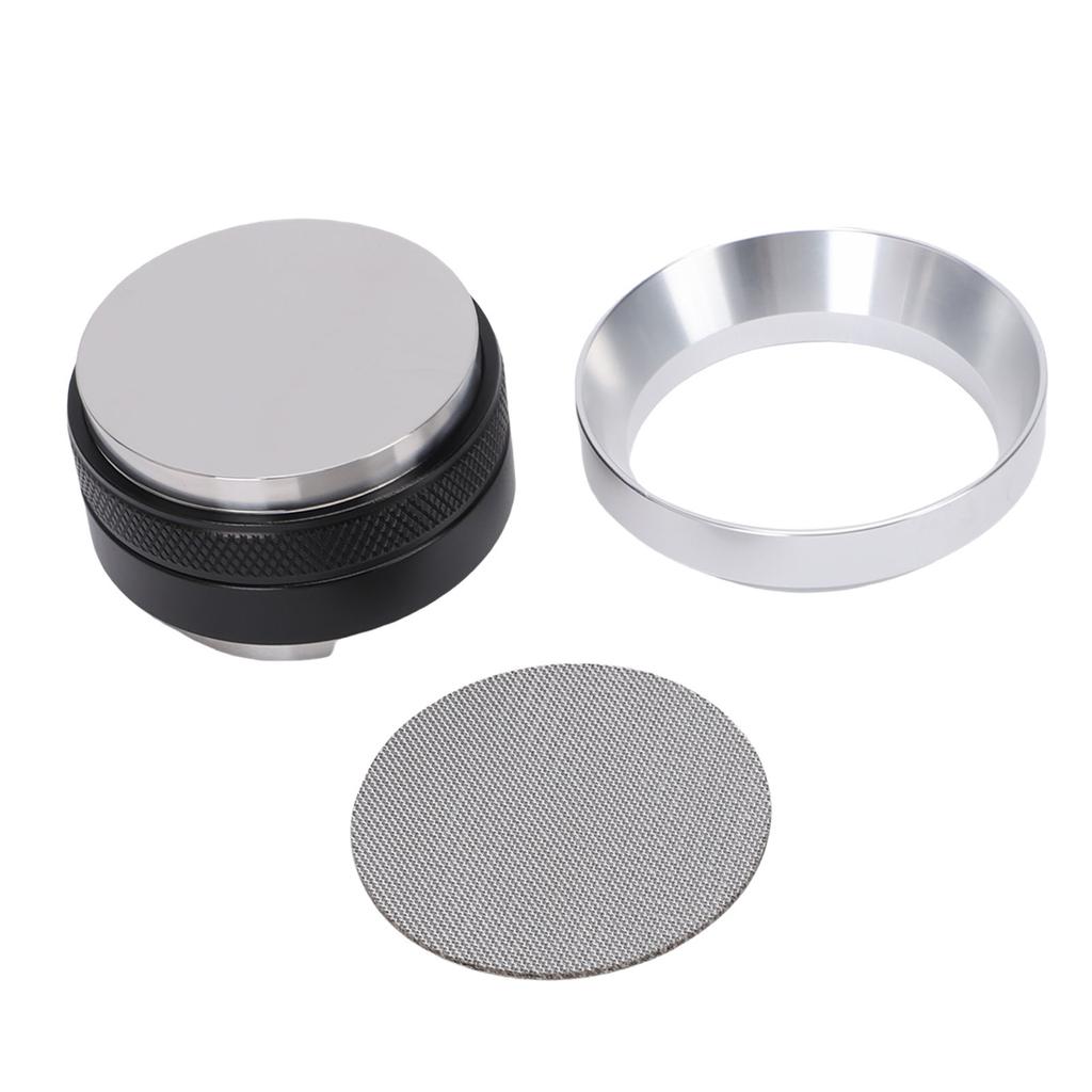 Coffee Machine Accessories Kit Coffee Dosing Ring Dual Purpose Dual Head Coffee Tamper Stainless Steel Puck Screen 58mm