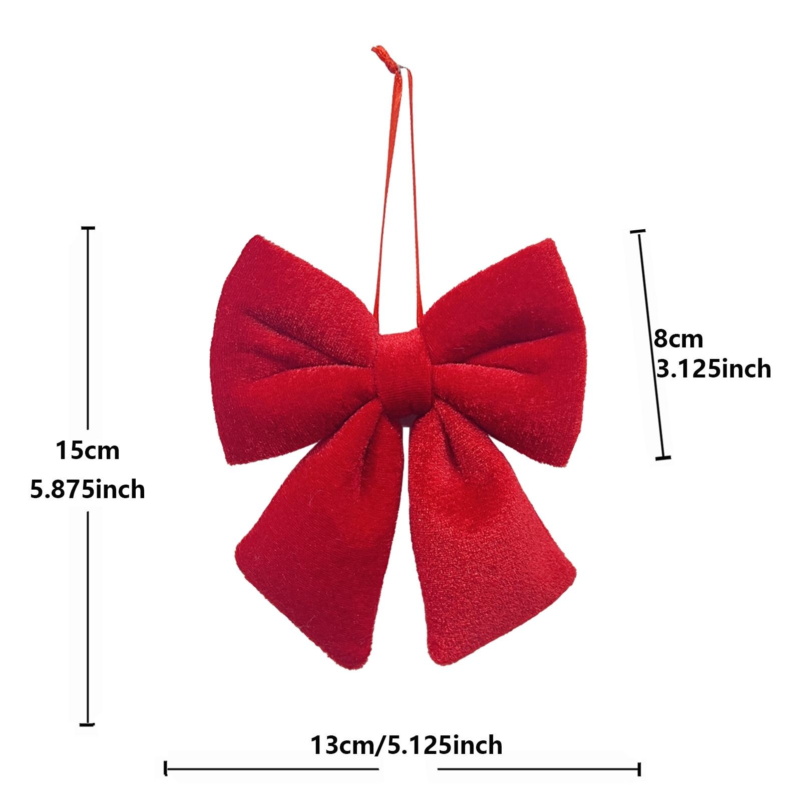 

Velvet Bow Ribbon Vibrant Christmas Bow Hanging Bow Decor Large Christmas Decoration For Commercial Display Wedding Room