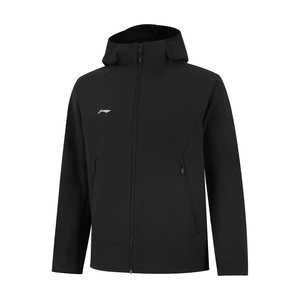 Li Ning Group Purchase Series Back Letter Hooded Zipper Warm Sports Windbreaker Men outerwear AFDVF91-1