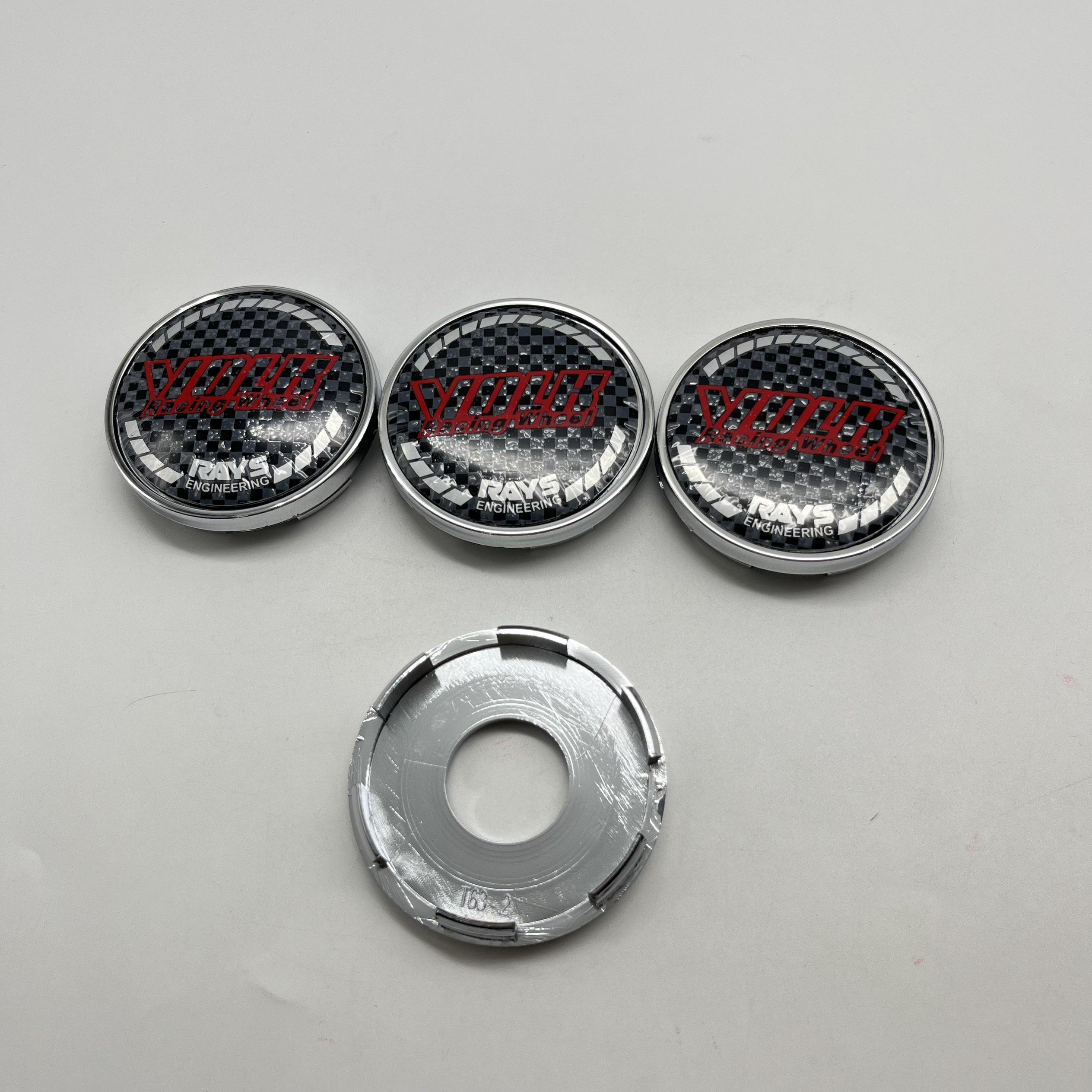 

4pcs T63-2 63mm For VOLK RAYS Emblem Badge Car Wheel Center Caps Wheel Hub Center Dust Cover Rim Hubcaps Car Styling Accessories 4pcs for VOLK&T63-2 63mm Caps