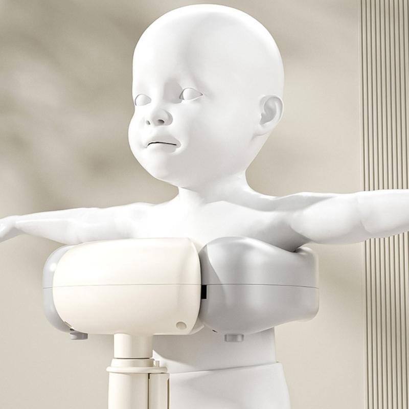 Tragbare Baby-Badestütze Baby Steh-Duschstütze für Kleinkind ab 6 Monaten Verstellbarer Säuglings-Baby-Duschständer