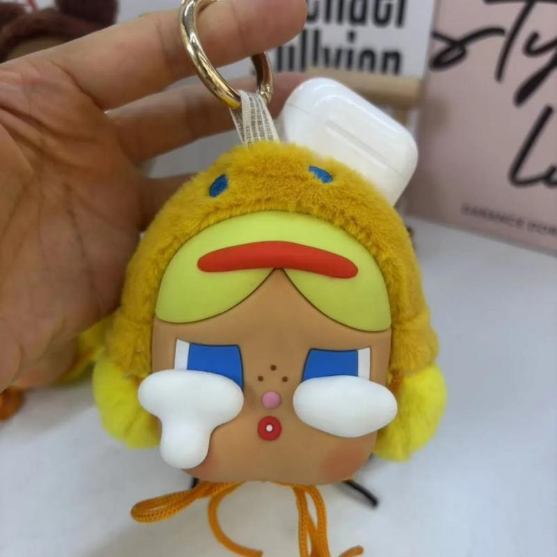 

Сумка для наушников Crybaby Tear Factory Series, креативный периферийный подарок, сумка для наушников с защитой от падения, виниловая плюшевая игрушка-брелок с подвеской жёлтый
