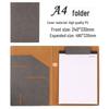 Business Data Archive: A5 Contract & A4 Conference Leather Folder with Multifunction Manager Clip Pad.