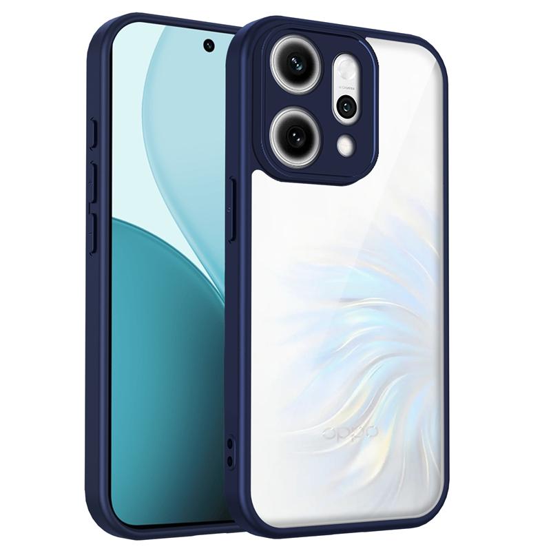 Transparent Silicone Case For Oppo Reno 14 Reno14 14F 13 13F F FS 12 12F 11 10 11F Pro PC Back TPU Bumper Shockproof Phone Cover
