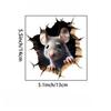 Funny and Cute Realistic Mouse Wall Sticker for Home Decor