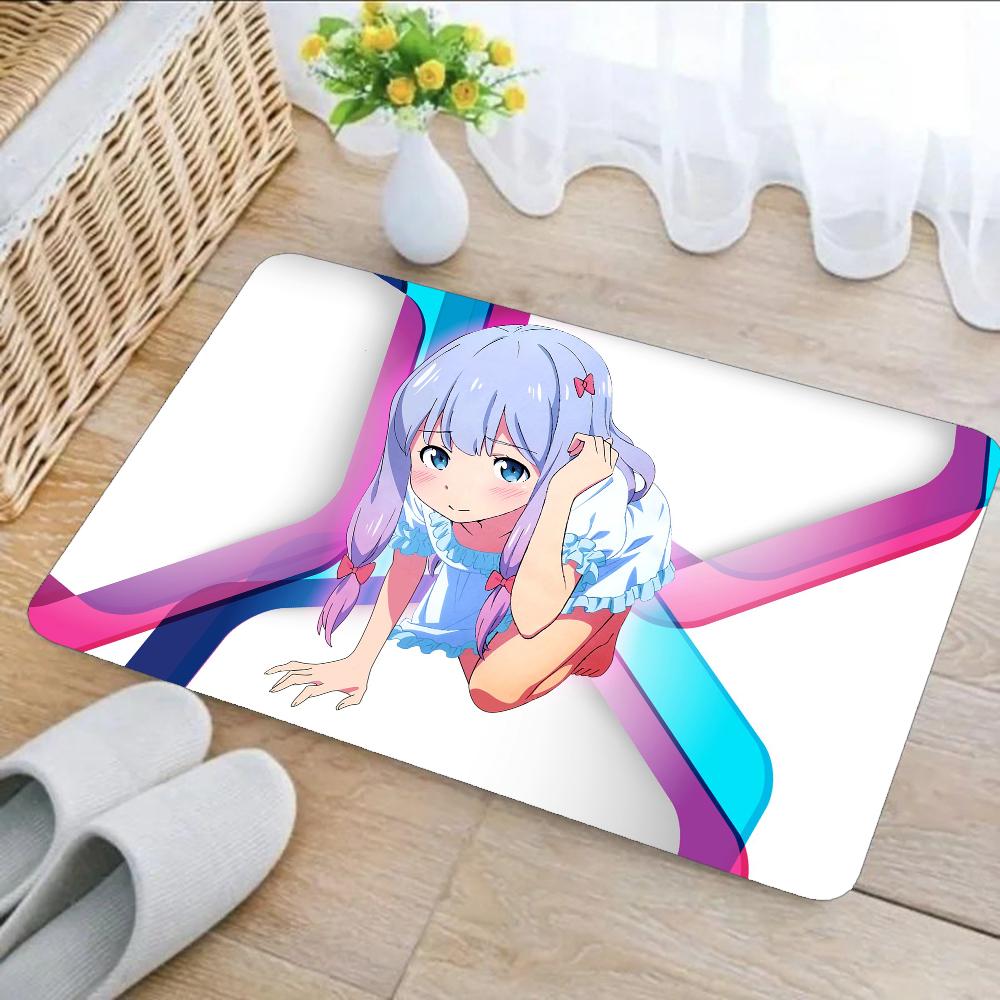 1pc Anime Izumi Sagiri Bathroom Absorbent Mats Anti-Slip Mats Home Decor Supplies Carpets Home Kitchen Floor Mats