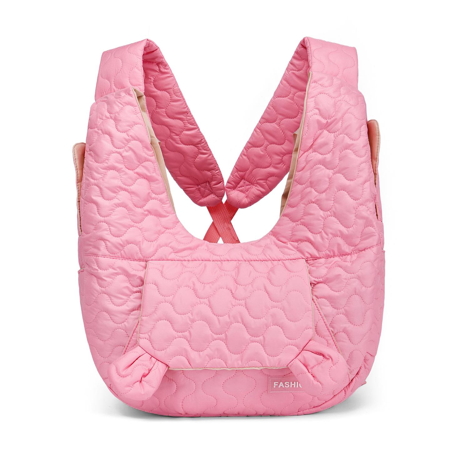 

Pet Carrier Bag for Cats Wearable Crossbody Adjustable Strap Small Dogs Cat Travel Bags Backpack Dog Bag рожевий