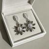 Exquisite Flower Round Bead Earrings for Women - Luxurious, Stylish, Versatile, High-End Accessories