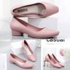 Einzelschuh Damen Koreanische Version Mode Weiche Sohle Bequeme Oberbekleidung Damen Sandalen Rutschfeste Blockabsatz Arbeitsschuhe Vier Jahreszeiten Gummischuhe
