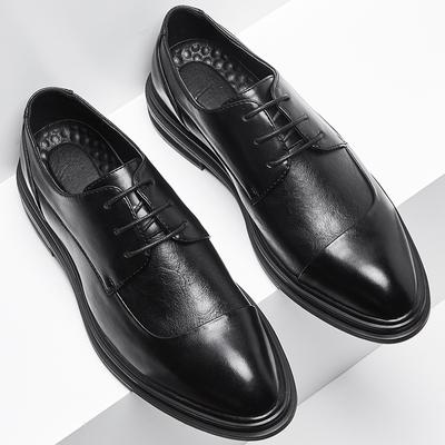New Korean Version of Men's Shoes Trendy Suit Business Pointed Leather Shoes Men's Single Shoes