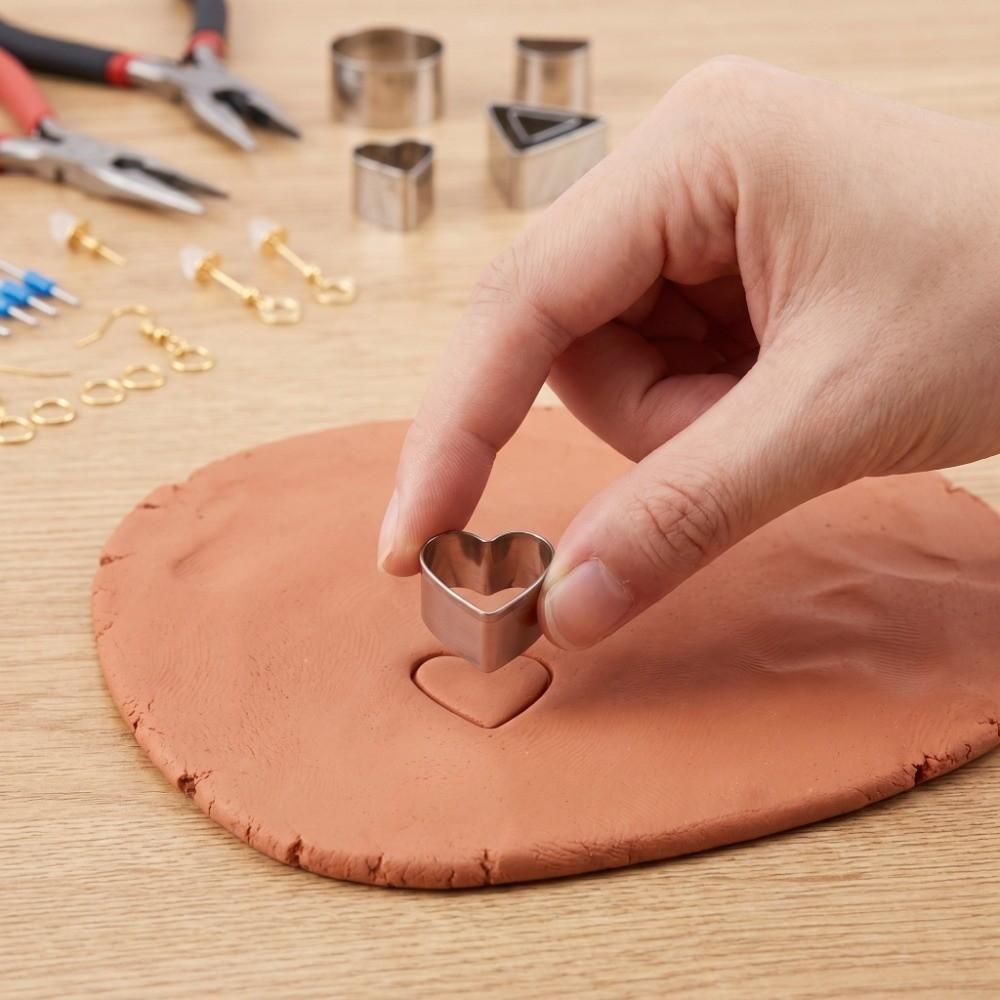 126Pcs Polymer Clay Use Earring Cutter Geometric Shape Craft Mold Jewelry Tool  Jewelry Making