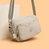 Nylonveske Dame Crossbody Skulderveske Flerlags Stor Kapasitet Vanntett Mammaveske