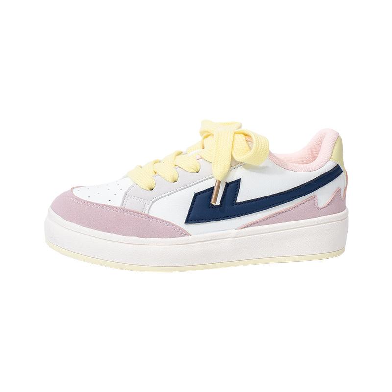 Dopamine color scheme vitality cute board shoes design sense high value women s models 34