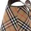 Burberry Borsa a Spalla Hobo a Quadri Vintage con Bordi in Pelle Beige Borsa Tote 80946781