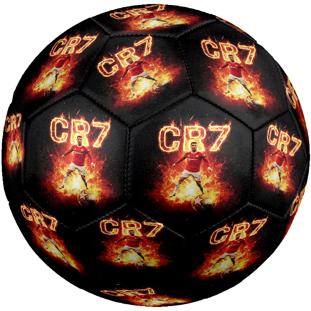 Ronaldo's Iconic Strike Size 5 Football Machine Sewn Indoor/Outdoor Training and Matches Soccer Accessory Perfect Birthday Christmas Gift Idea