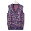 Mom Autumn Vest Knitted Sweater Grandma Wear Autumn Coat Sweater Cardigan Middle Elderly Women's High-end Sweater