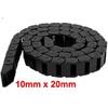 R28 10mm X 20mm Black Plastic Wire Carrier Cable Drag Chain 1M Length for CNC