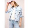 Women's Street One Denim Jacket with Chest Pockets and Buttons (F21293417810) Gray/blue