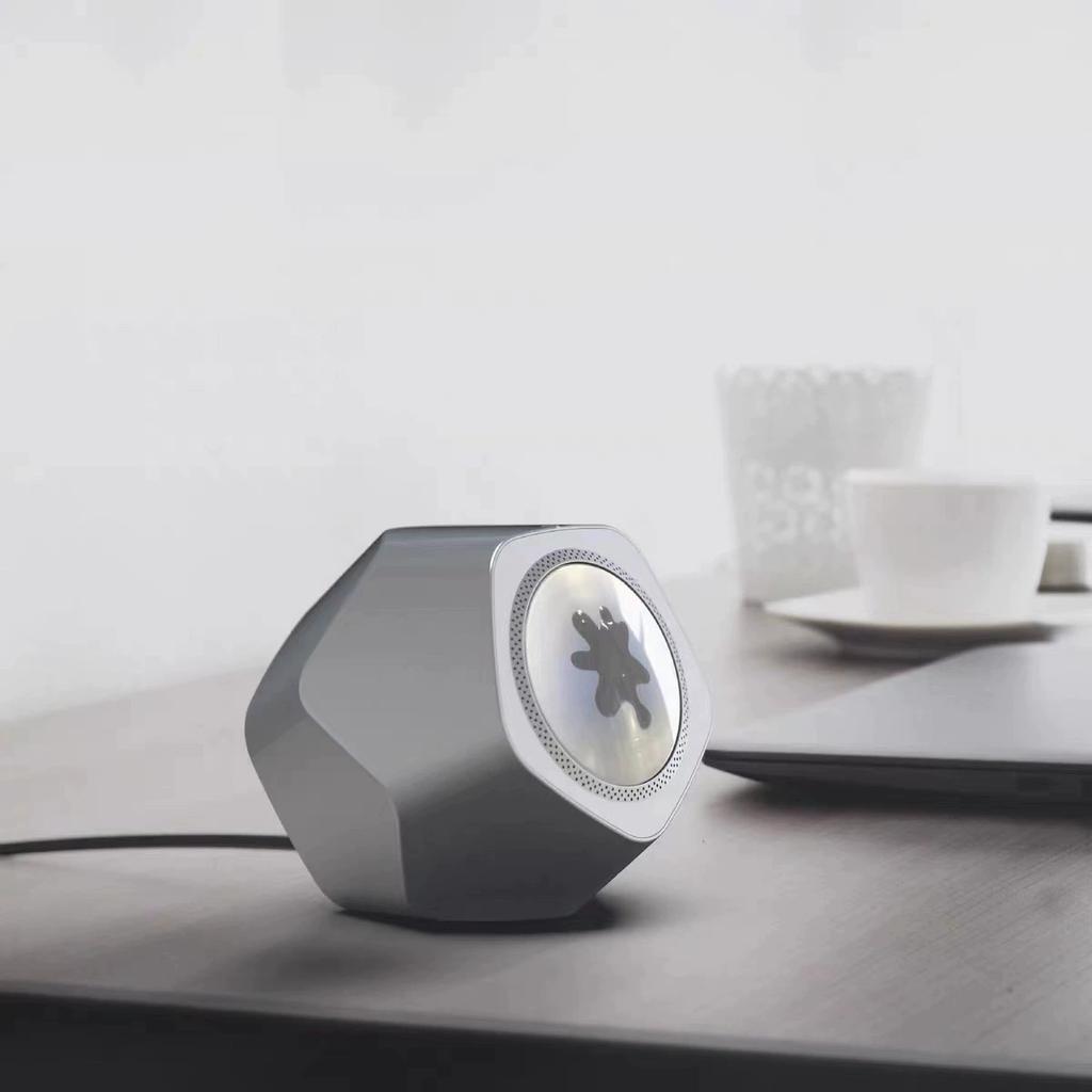 Magnetic Fluid Desktop Speakers Music Pickup Rhythm Lamp