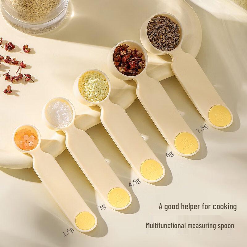 5-Piece Plastic Measuring Spoon Set