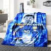 Messi Personalized Name Blanket Multi-purpose Customizable Blanket Soft Warm Cozy for Home Decor Livingroom Picnics Office Chair Four Seasons Universa