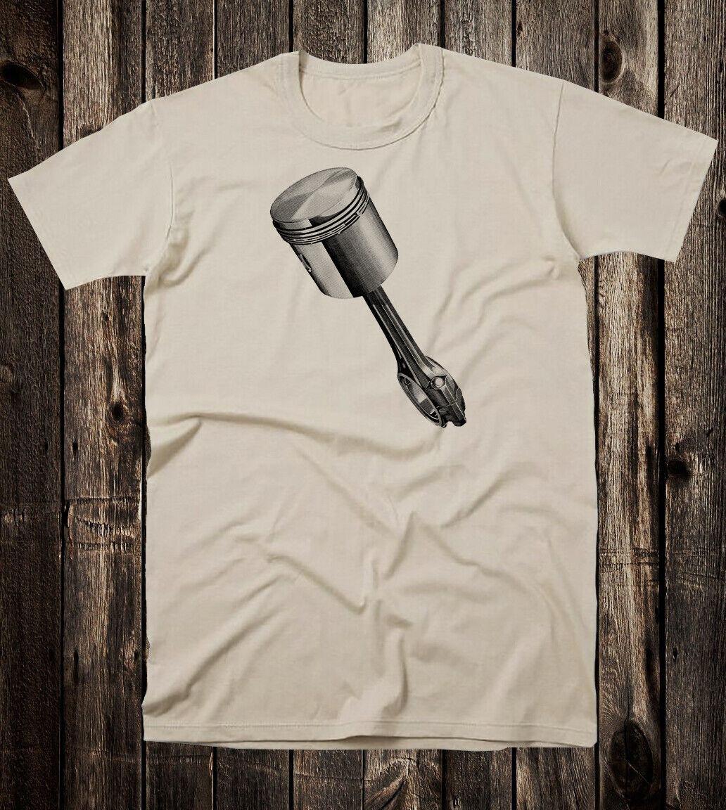 Retro Hot Rod Tee T Shirt Piston Drag Race Racing Speed Shop XL