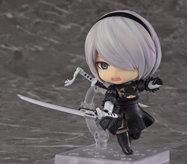 Square Enix Nendoroid NieR Automata 2B 2 Type Plastic Painted Movable Figure Second Resale [YoRHa No. B] Non-scale
