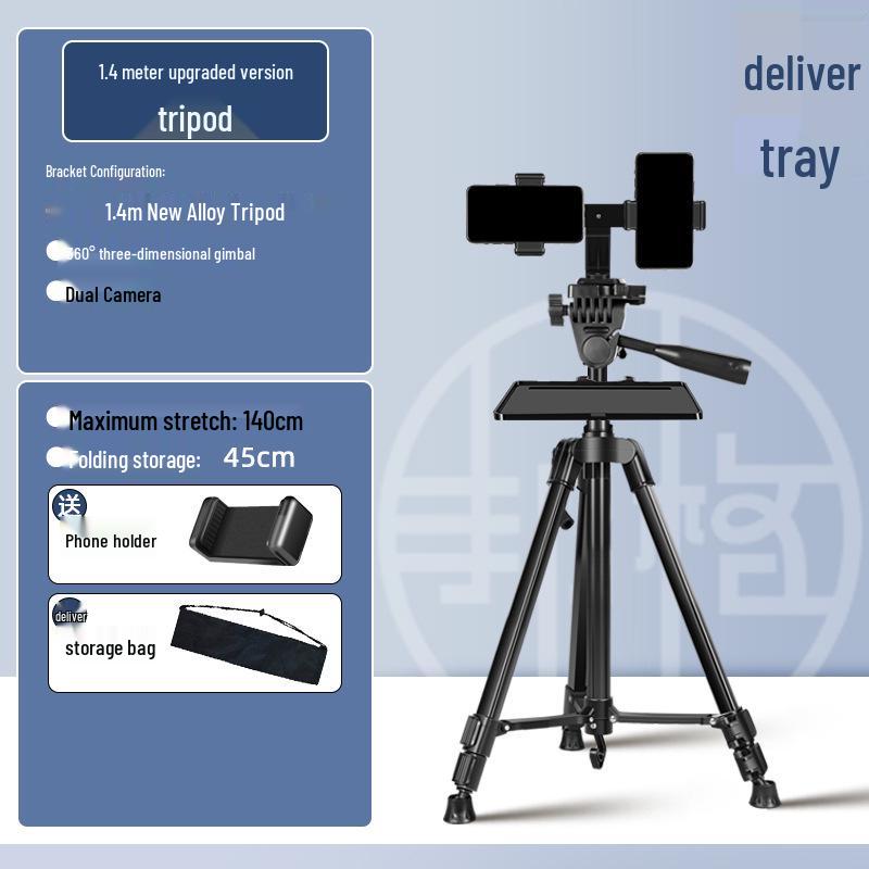 2025 Universal Phone Holder & Tripod Set for Live Streaming & Dual-Position Camera Use
