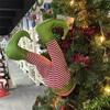 Swinging Legs Christmas Ornament Holiday Parties with Swinging Legs Decoration Plush Festival Christmas Charm