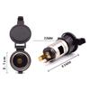 Car Cigarette Lighter Power Socket, Female Cigarette Lighter Socket 12V 120W For Car / Motorcycle