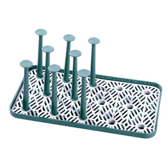 Rack de secagem de copo à prova de poeira multifuncional plástico drenagem suporte de copo de vidro decoração para casa
