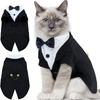 Cat Tuxedo, Costume & Bow Tie Halloween Wedding Birthday onesie
