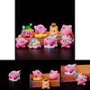 Set di Figure di Kirby Stella Carino Pvc Fai da te Decorazione da Scrivania Materiale per Artigianato