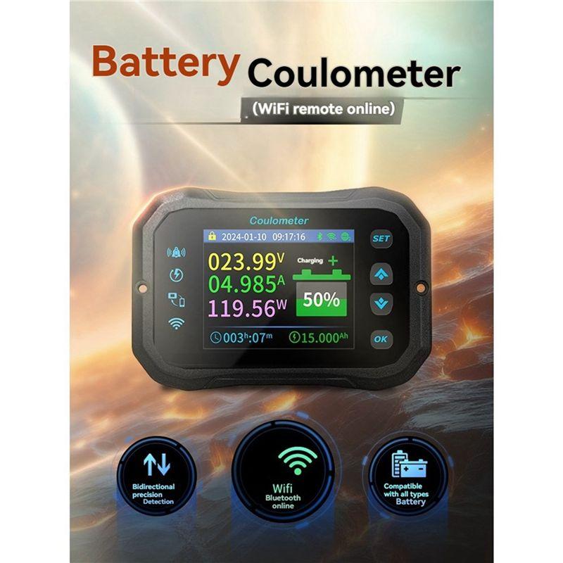 M-Modern-KM140F Wifi Coulomb Meter 400A Volt-Ammeter Power RV Battery Capacity Tester Monito For All Batteries