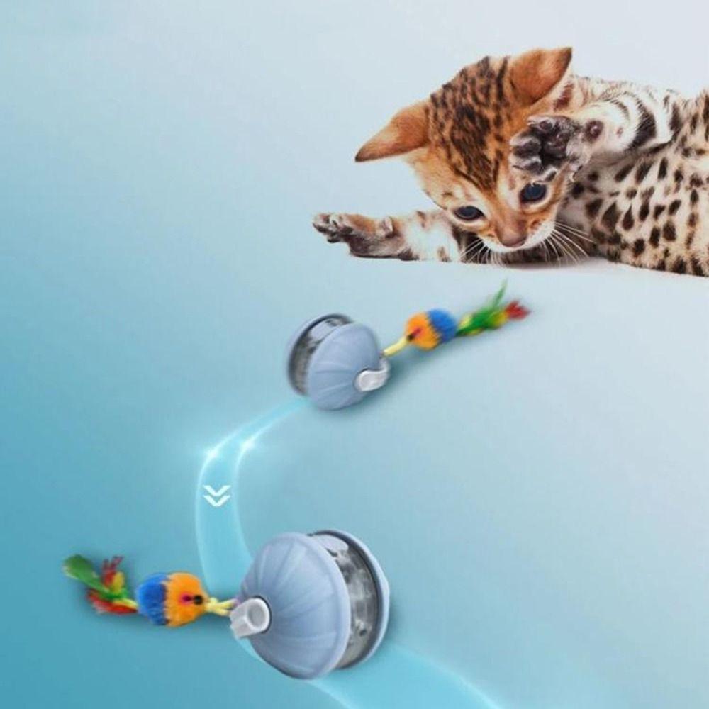 USB Rechargeable Infrared Automatic Rolling Ball Detachable Cord Smart Rolling Cat Toys  Indoor