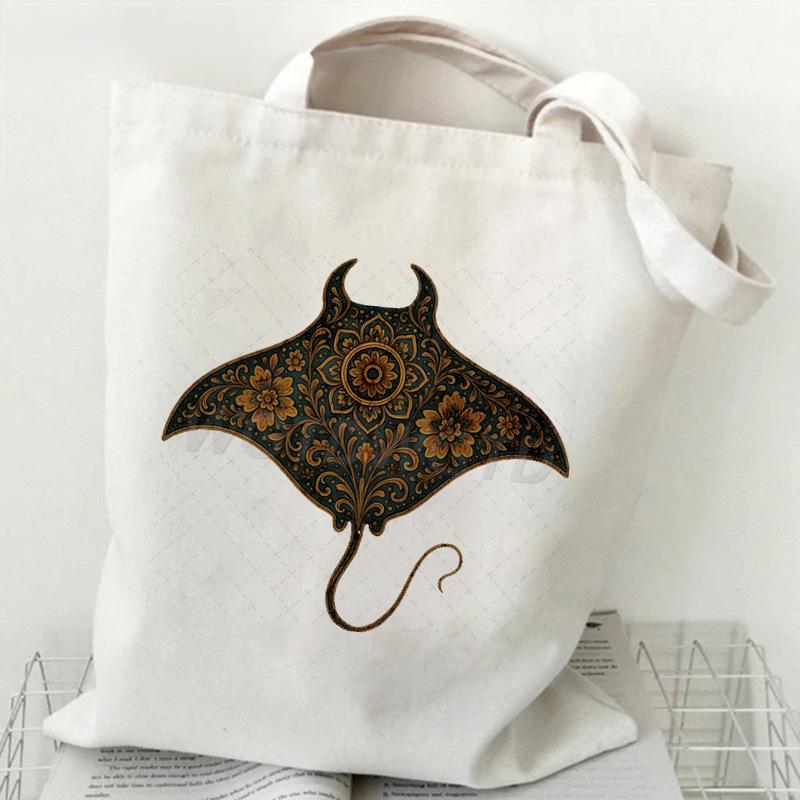 Ocean Animal Trend Shoulder Bag Daily Versatile Commuter Student Tutoring Bag