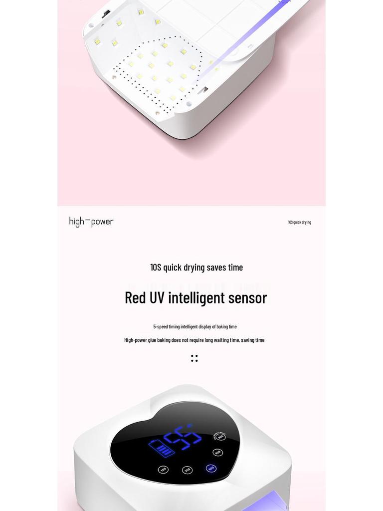 X20 Rechargeable Wireless Nail Curing Lamp with Lithium Battery