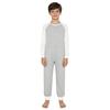 Mono Adaptativo Unisex para Niños con Necesidades Especiales, Bloque de Color, Cuello Redondo, Manga Larga, Espalda Anti-Tirones, Cremallera Trasera Invisible, Body para el Cuidado Diario