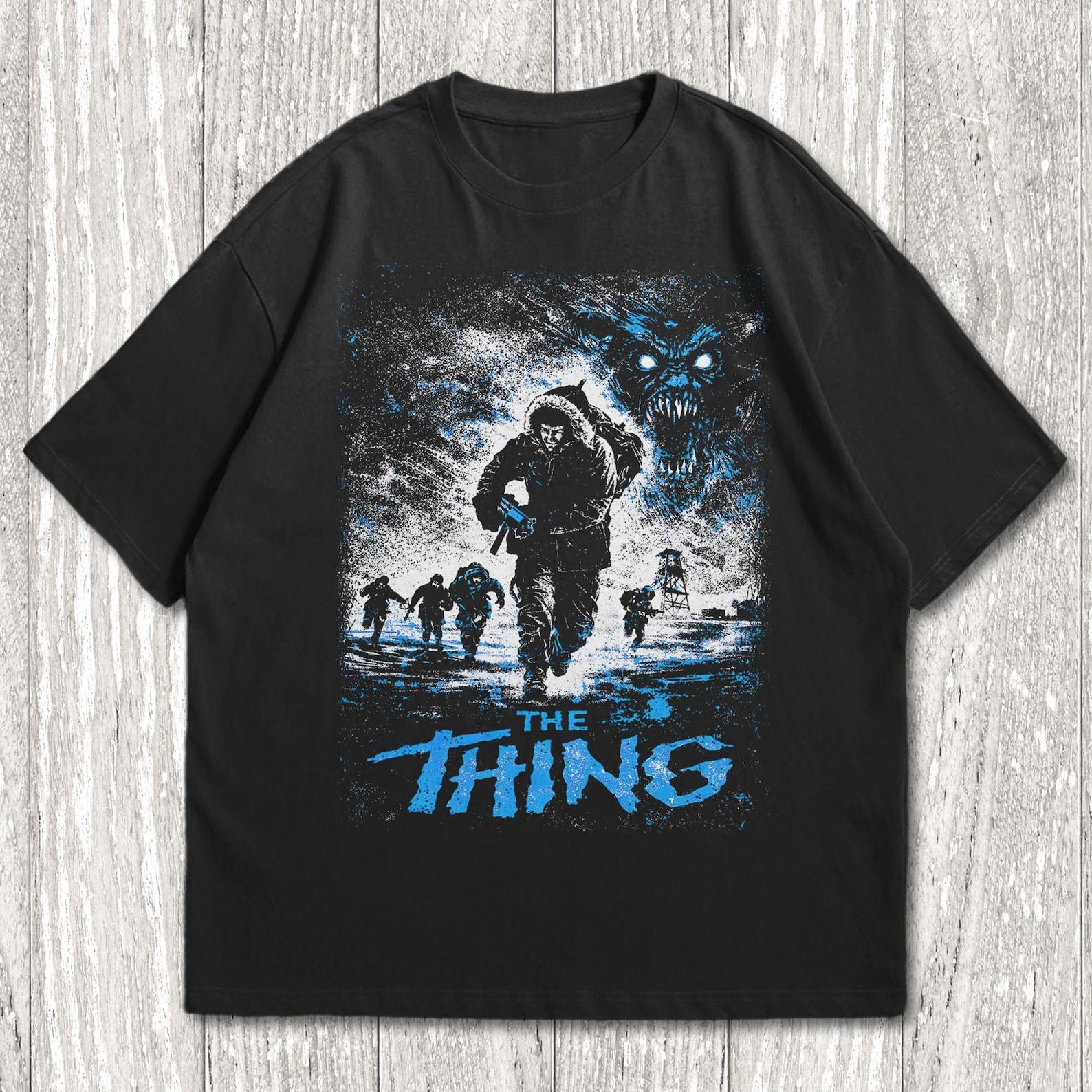 The Thing 1982 Movie Unisex T-Shirt, The Thing Video Game, Horror/Sci-fi Movie Tee, Classic Film, Vintage Movie Lover Gift, 3XL